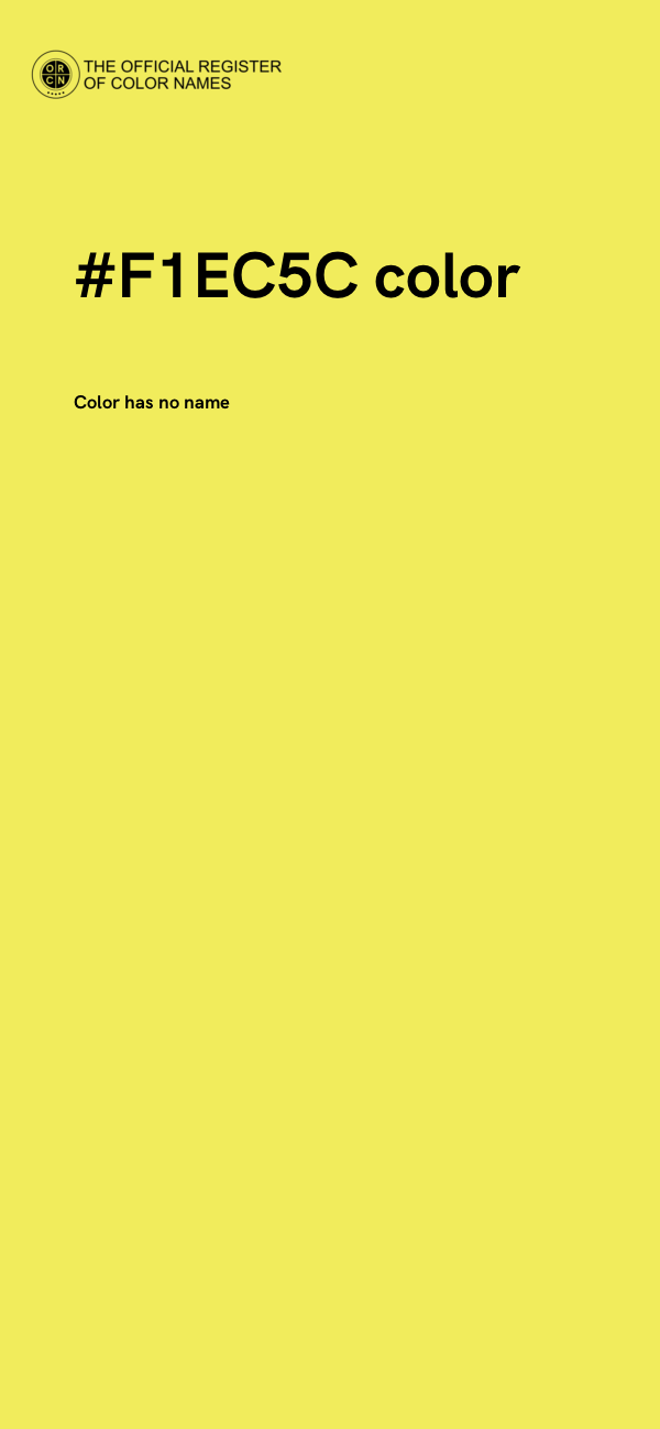 #F1EC5C color image