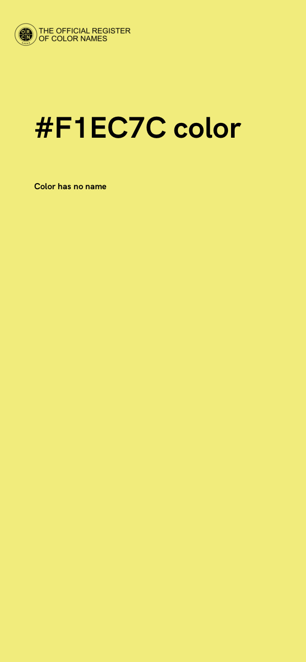 #F1EC7C color image