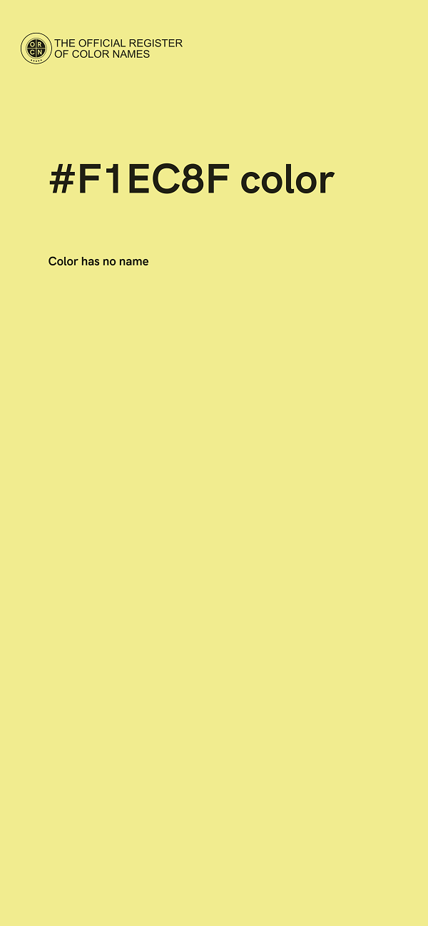 #F1EC8F color image