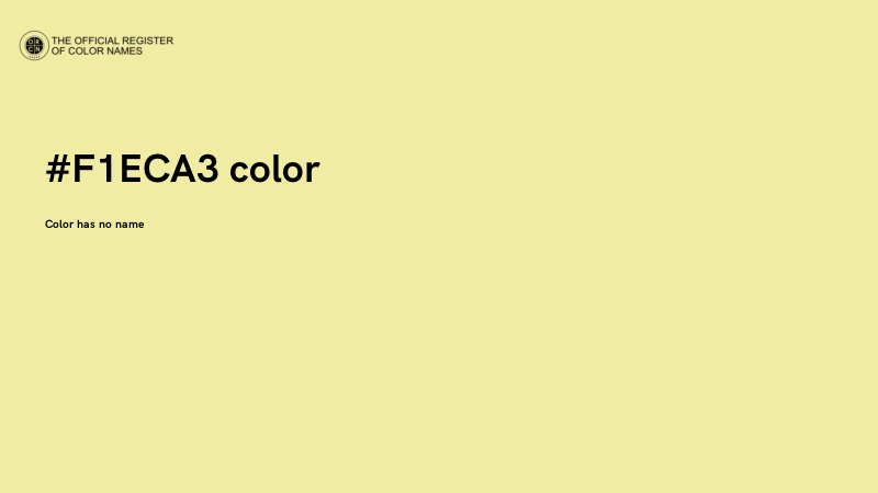 #F1ECA3 color image