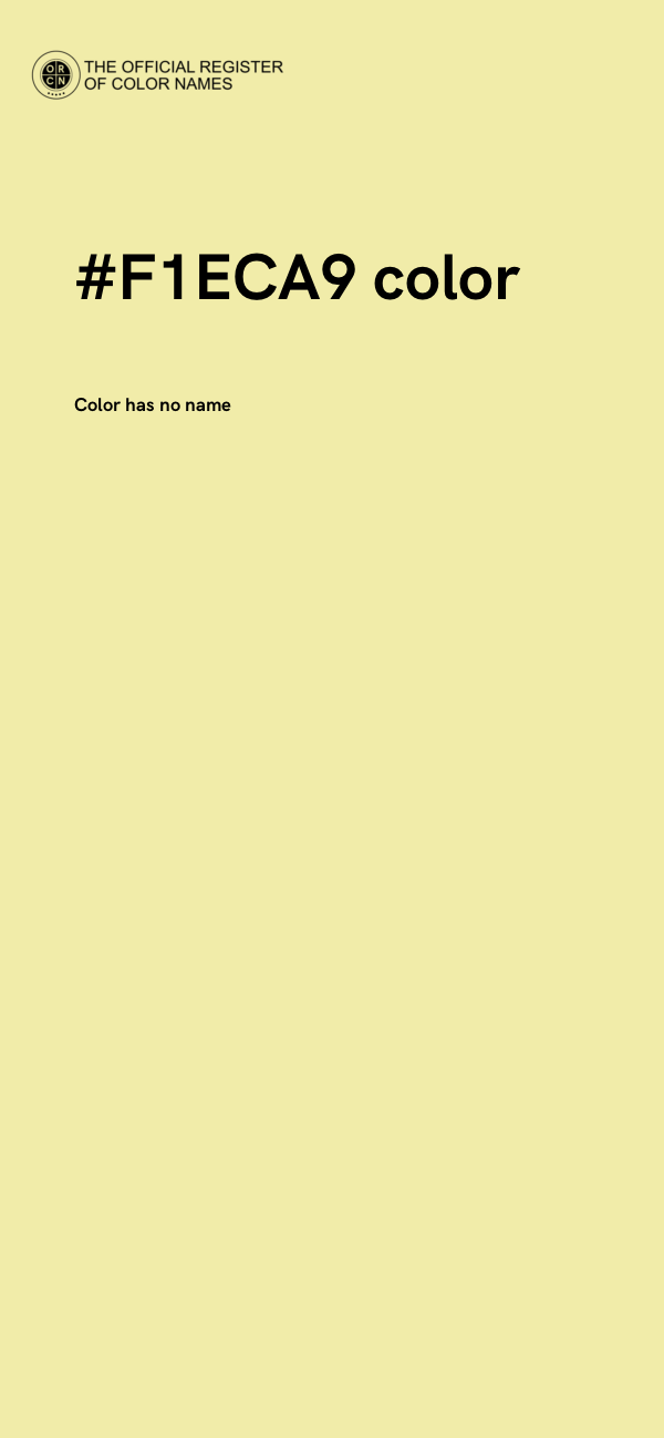 #F1ECA9 color image