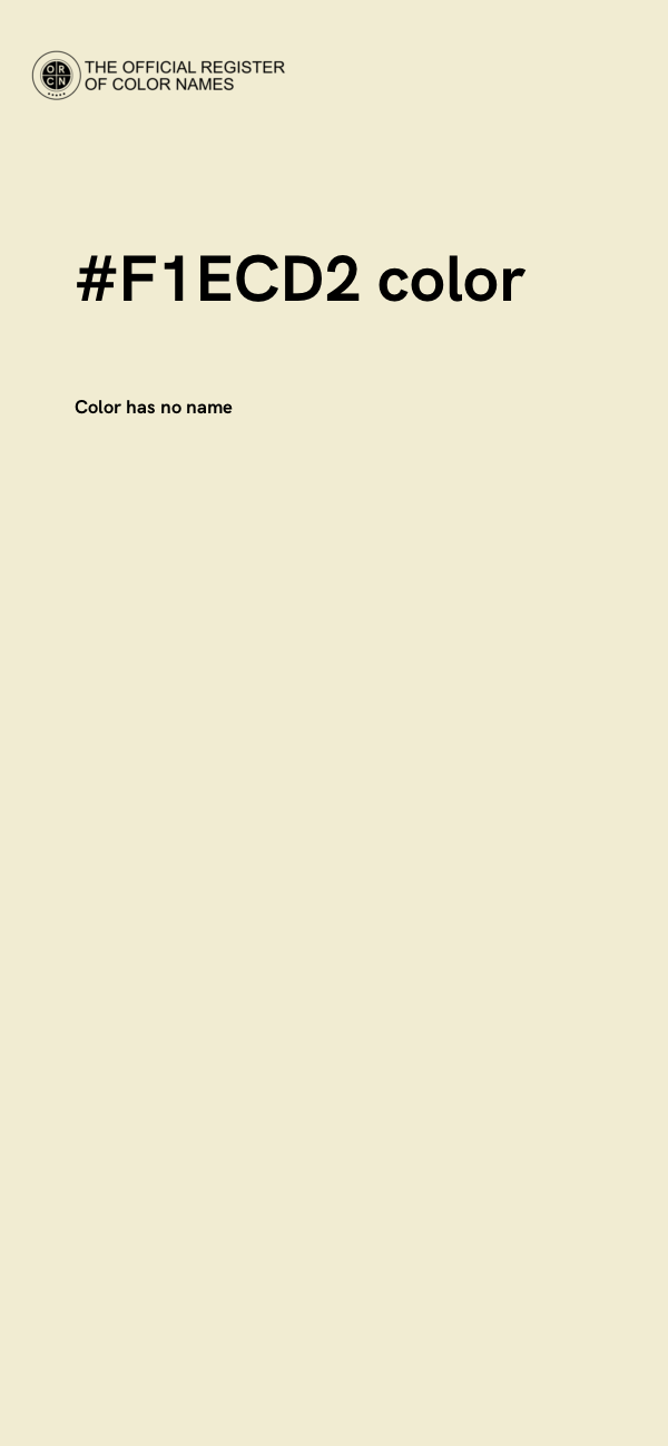 #F1ECD2 color image