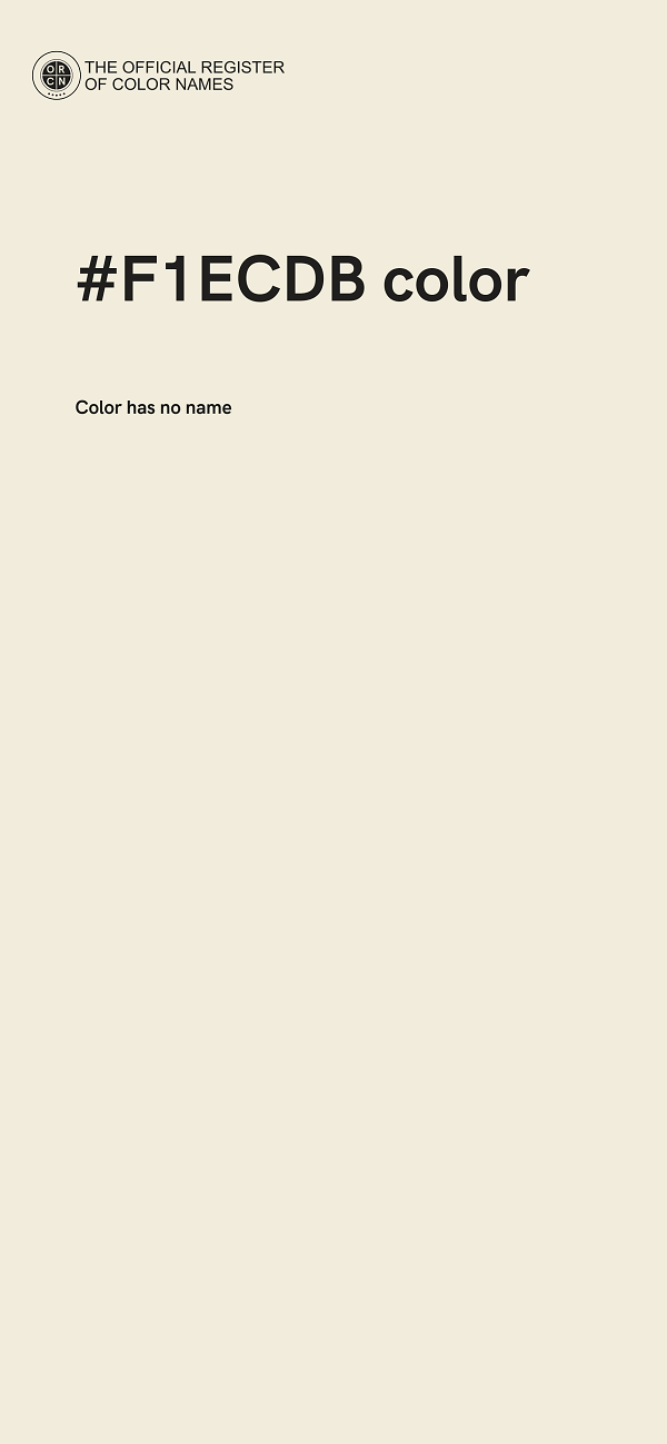 #F1ECDB color image