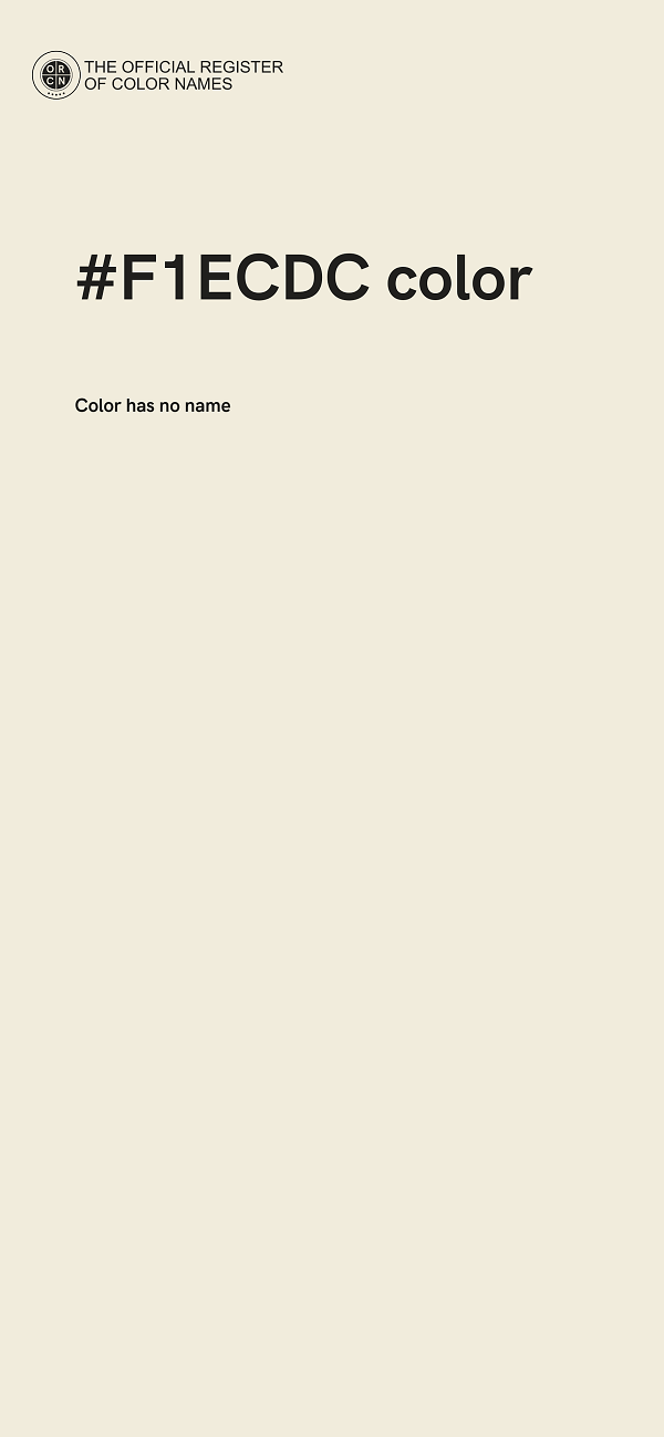 #F1ECDC color image