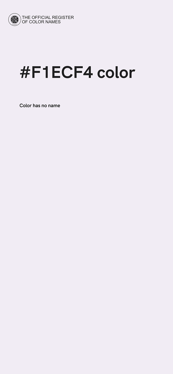 #F1ECF4 color image