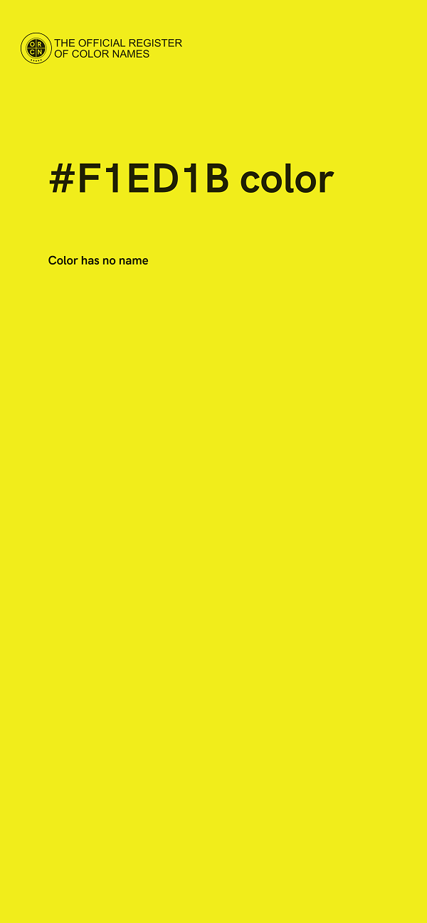 #F1ED1B color image