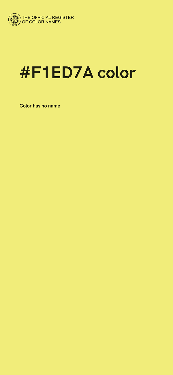 #F1ED7A color image