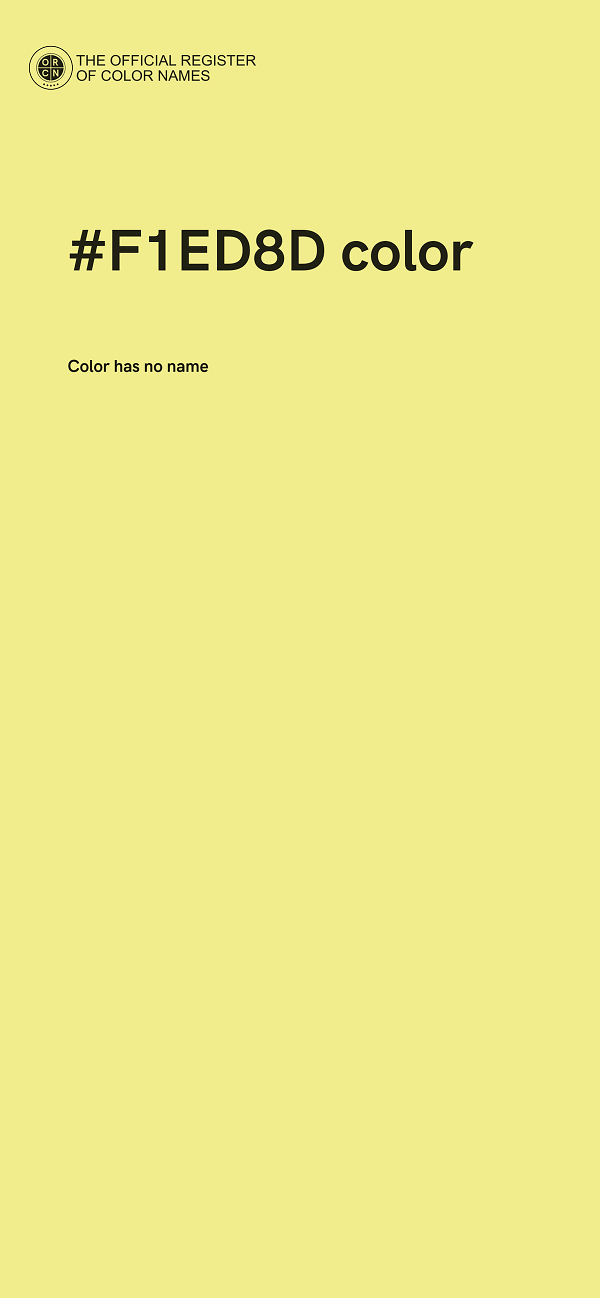 #F1ED8D color image