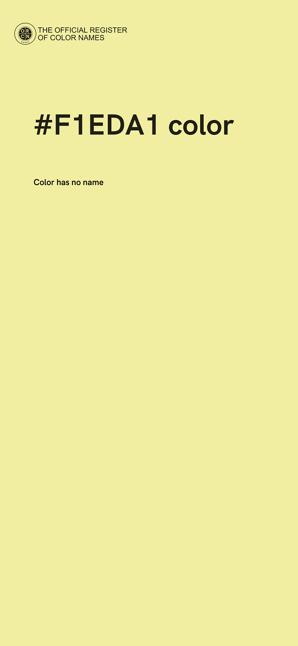 #F1EDA1 color image