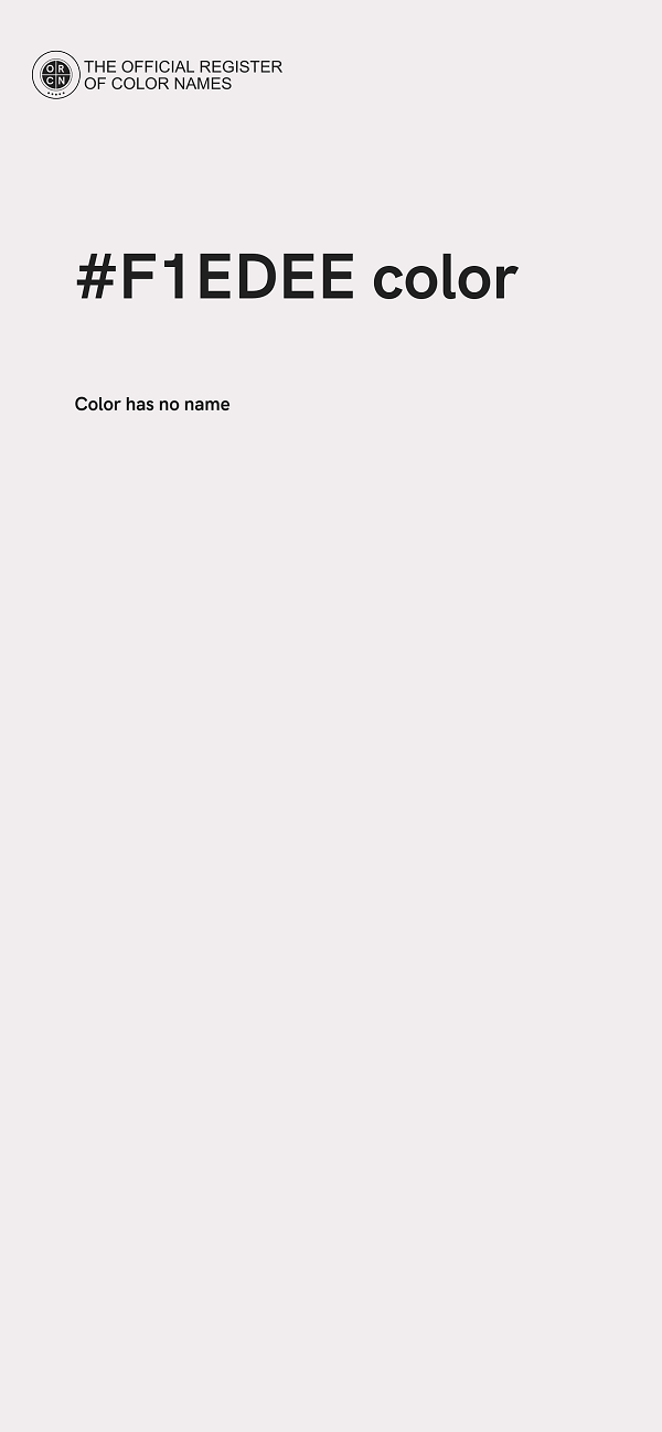 #F1EDEE color image