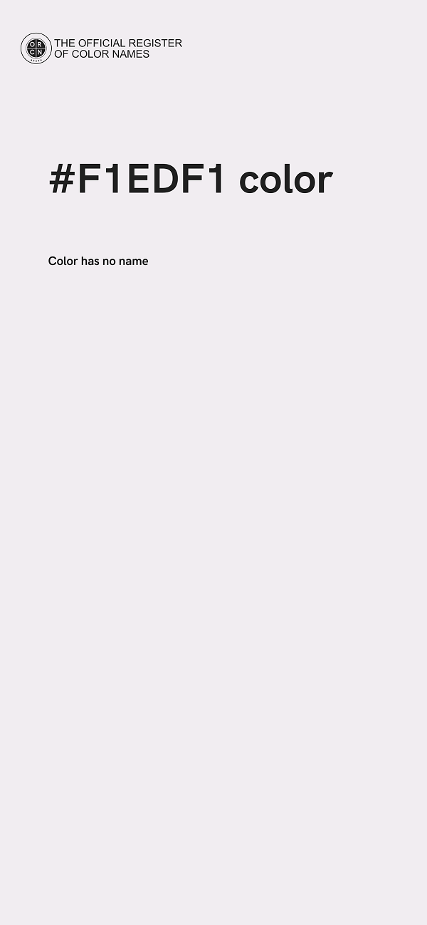 #F1EDF1 color image
