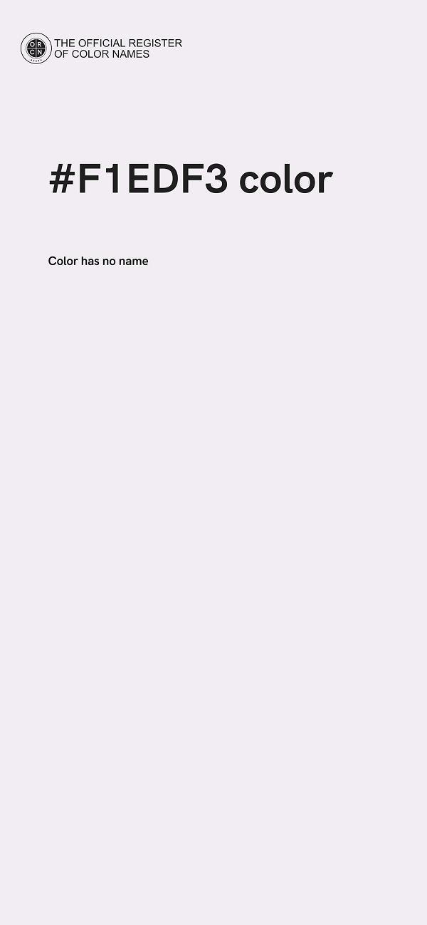 #F1EDF3 color image