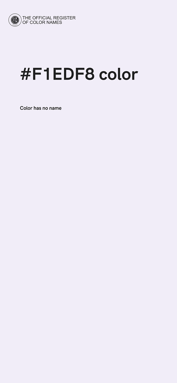 #F1EDF8 color image