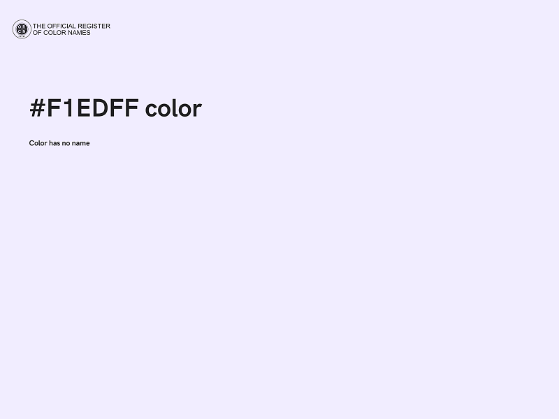 #F1EDFF color image