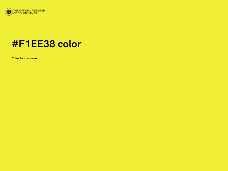 #F1EE38 color image