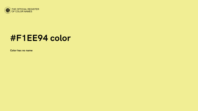 #F1EE94 color image