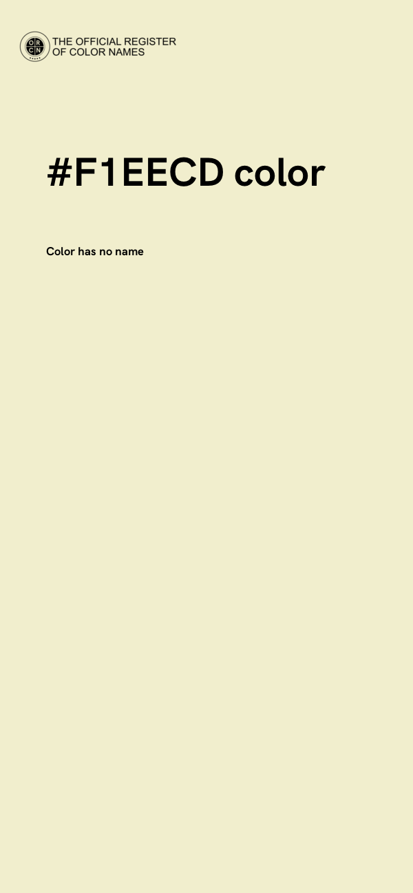 #F1EECD color image