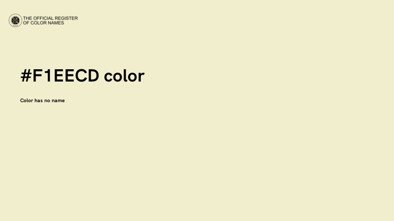 #F1EECD color image