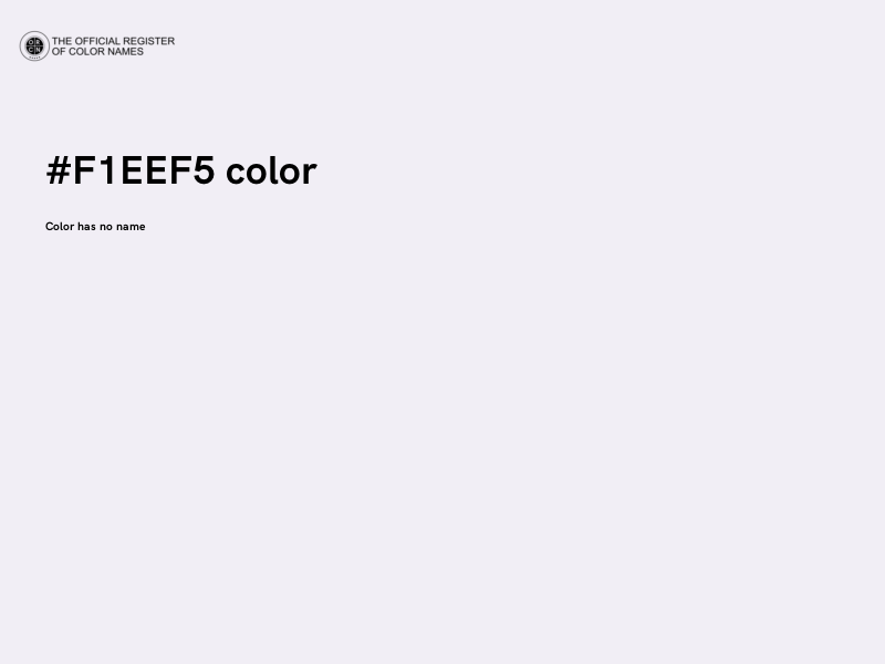 #F1EEF5 color image