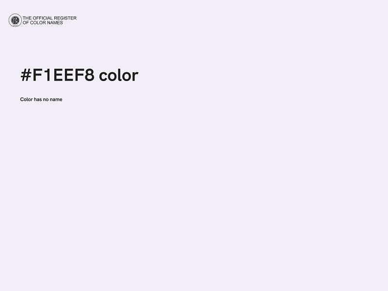 #F1EEF8 color image