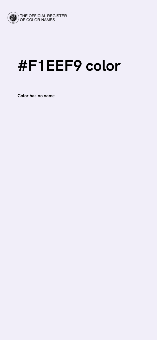 #F1EEF9 color image