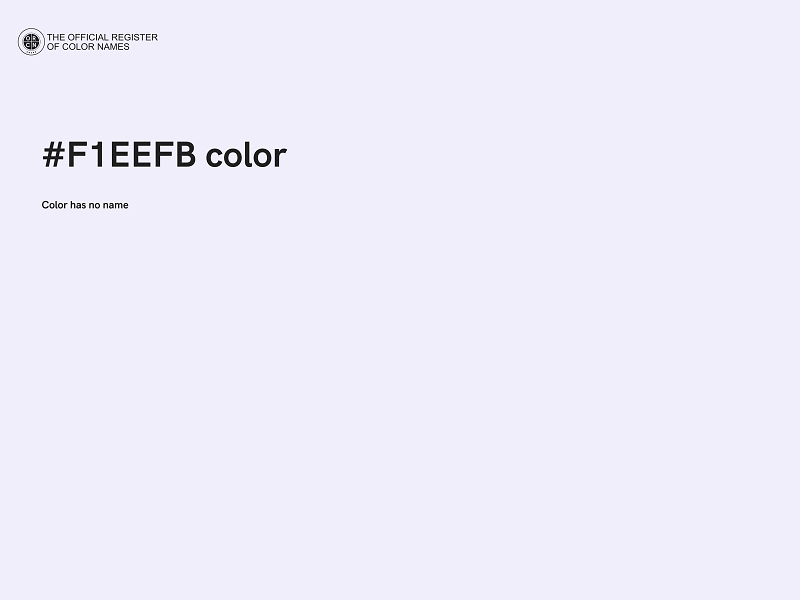 #F1EEFB color image
