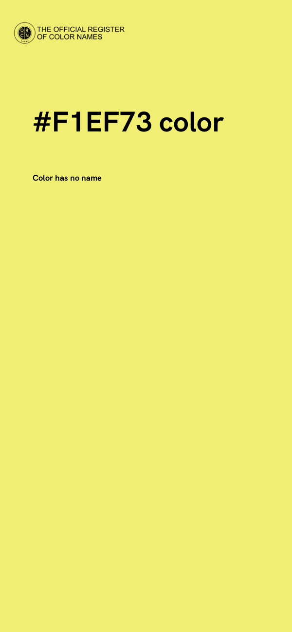 #F1EF73 color image