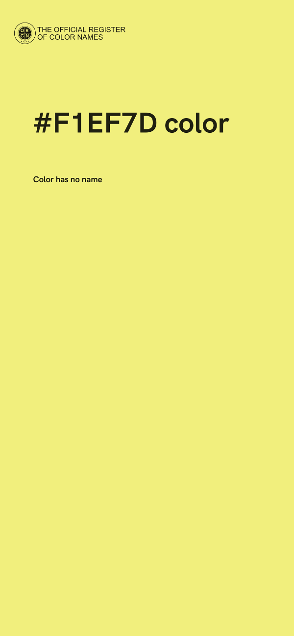 #F1EF7D color image