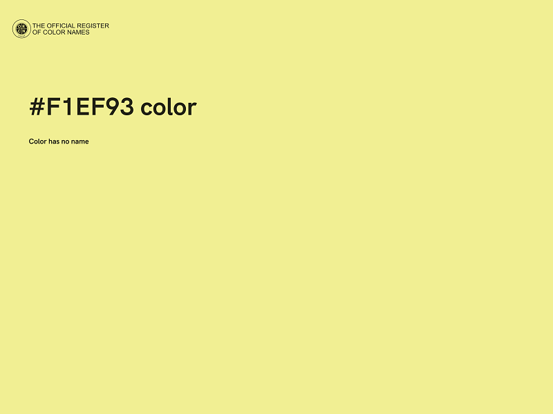 #F1EF93 color image