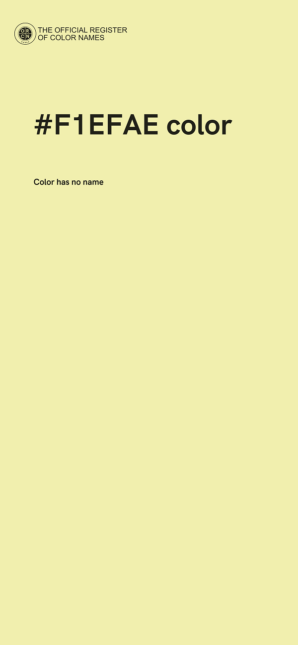 #F1EFAE color image