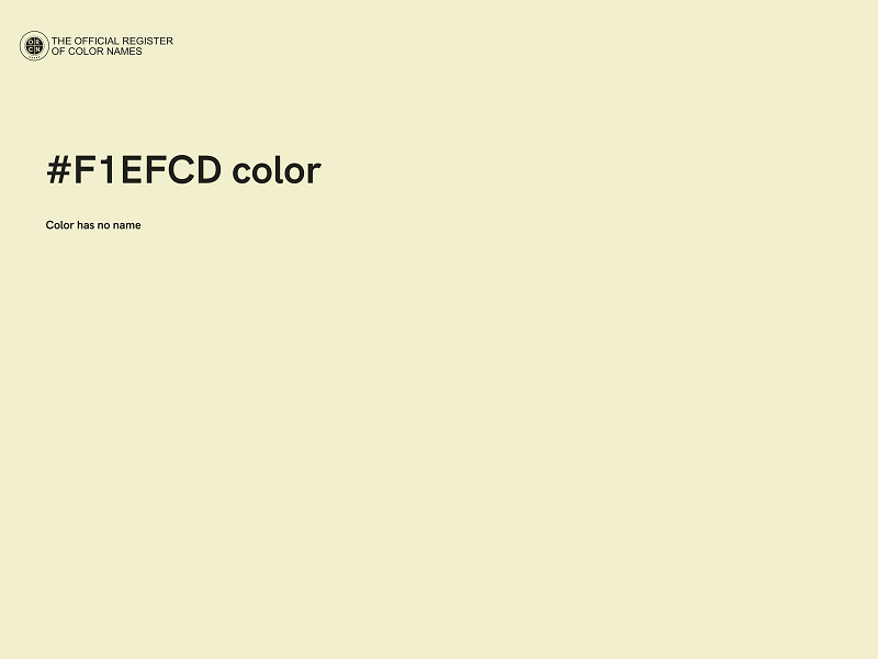 #F1EFCD color image