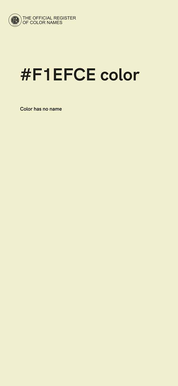 #F1EFCE color image