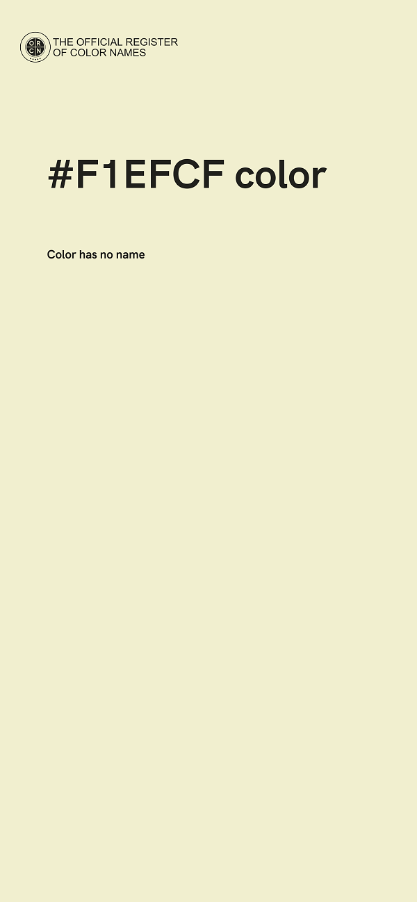 #F1EFCF color image