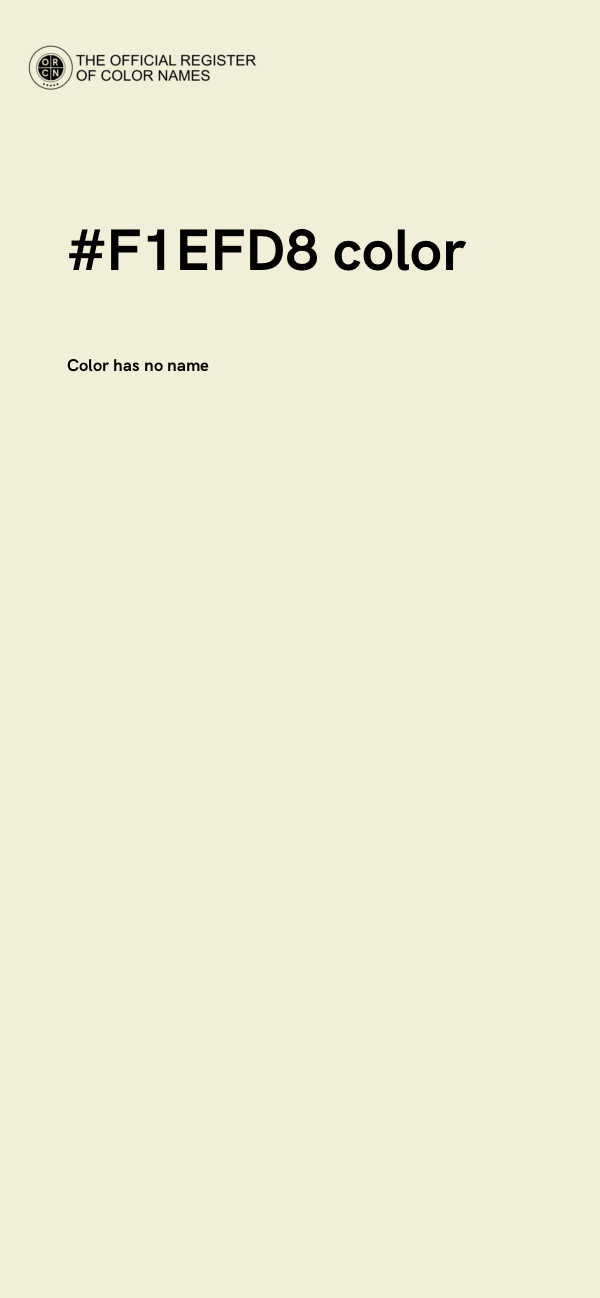 #F1EFD8 color image