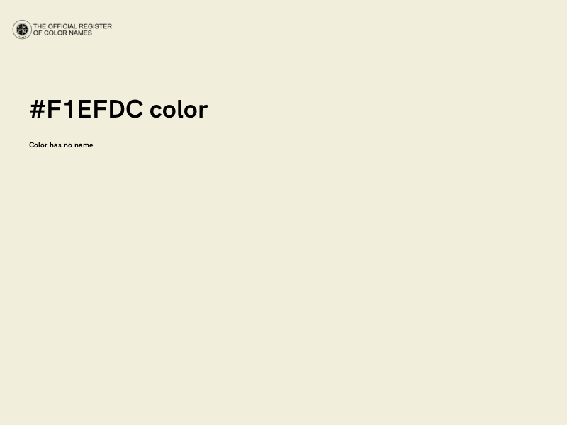 #F1EFDC color image