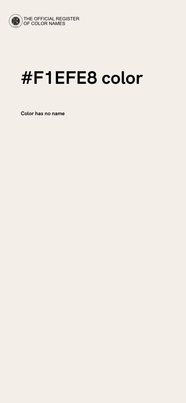 #F1EFE8 color image