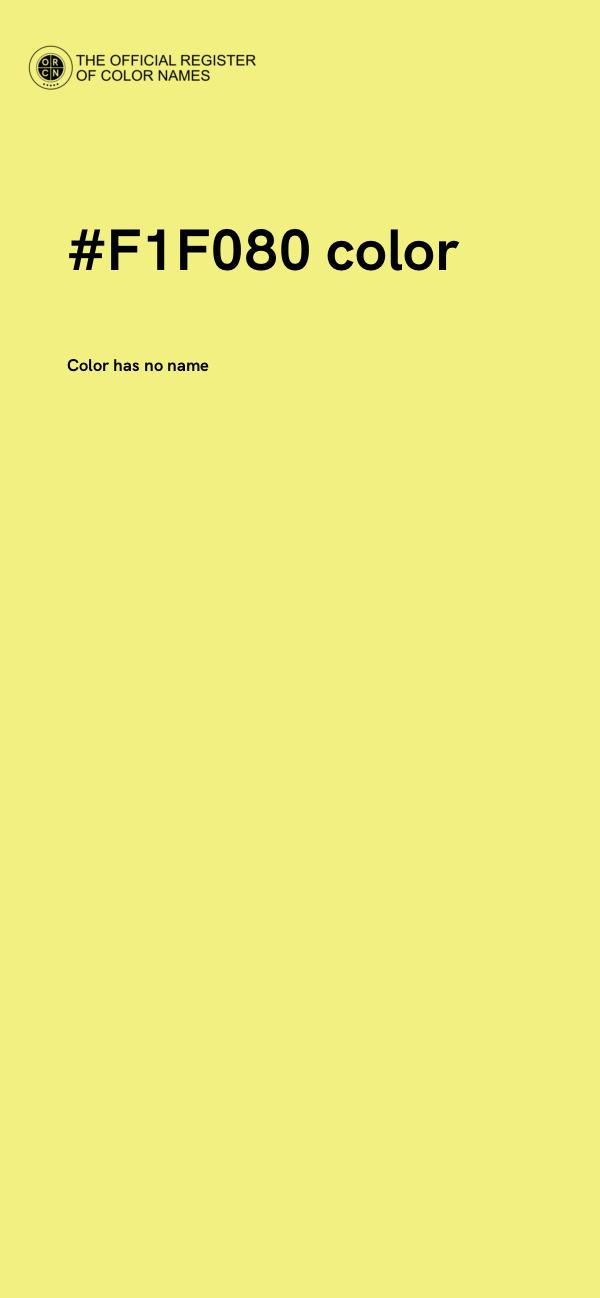 #F1F080 color image