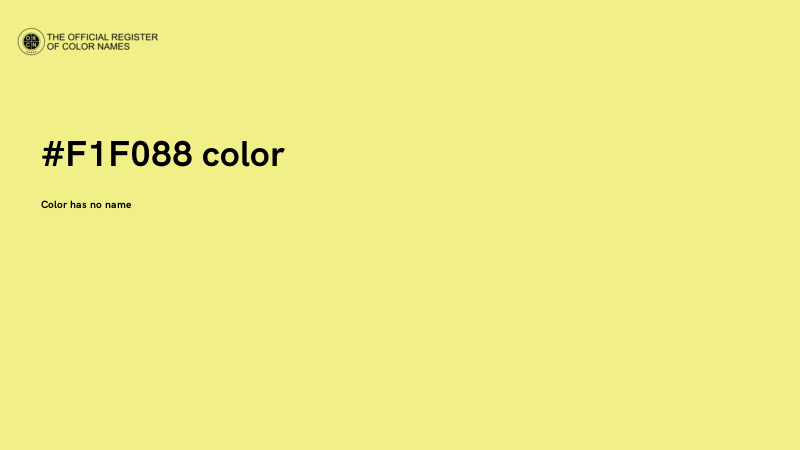 #F1F088 color image