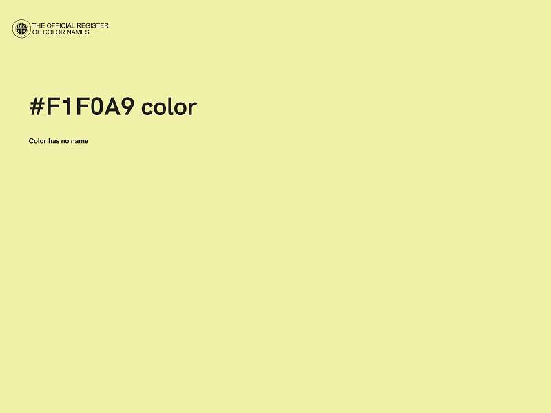 #F1F0A9 color image