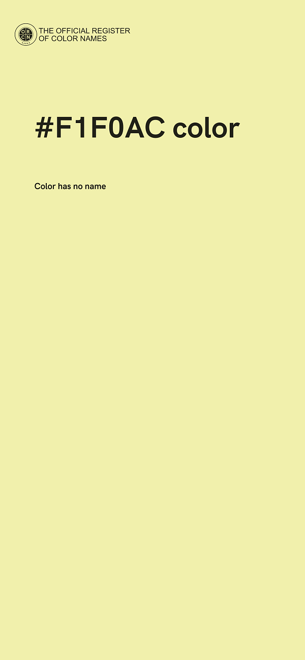 #F1F0AC color image