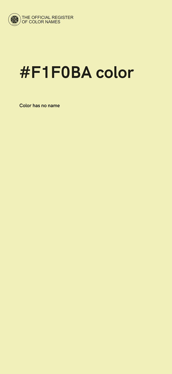 #F1F0BA color image