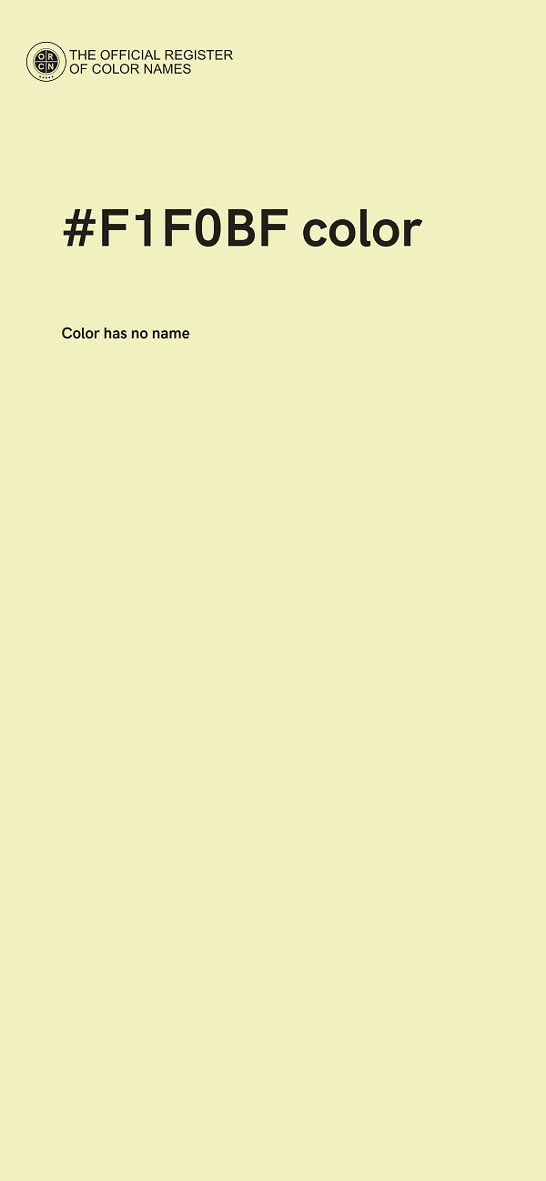 #F1F0BF color image
