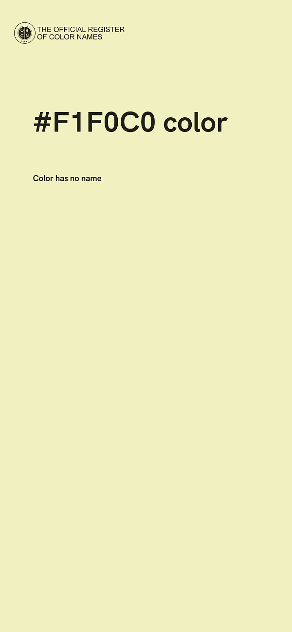#F1F0C0 color image