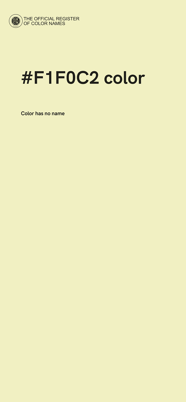 #F1F0C2 color image