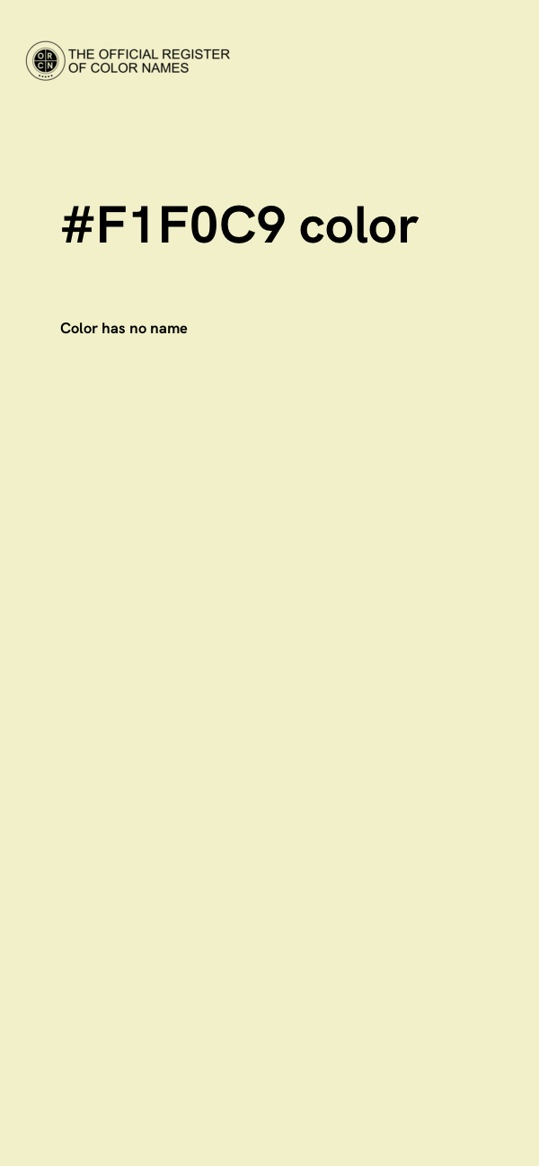 #F1F0C9 color image