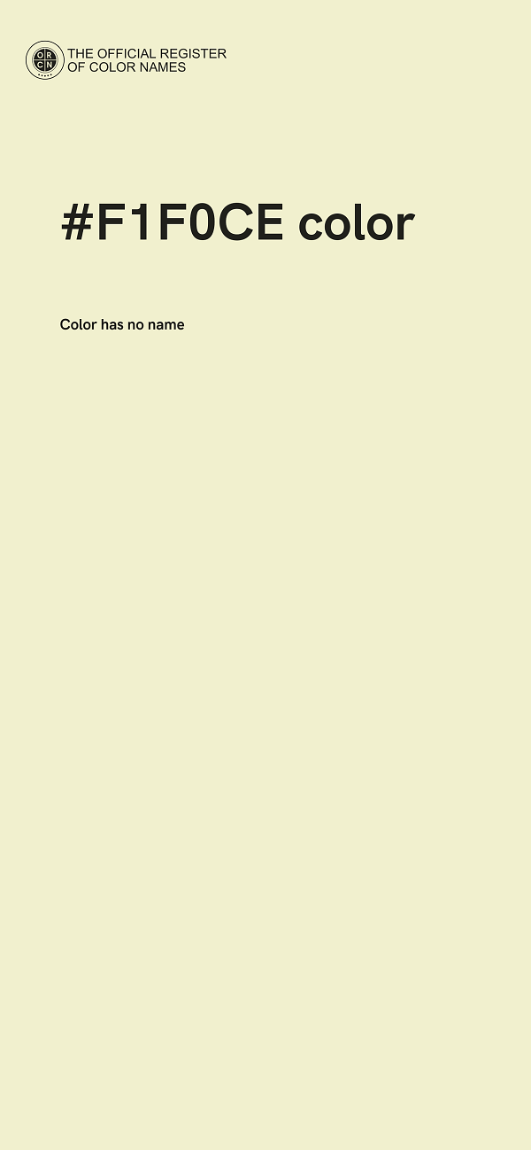 #F1F0CE color image