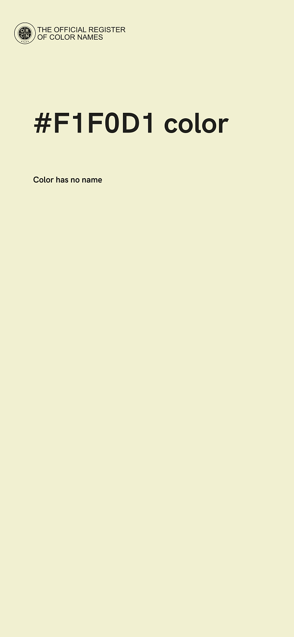#F1F0D1 color image