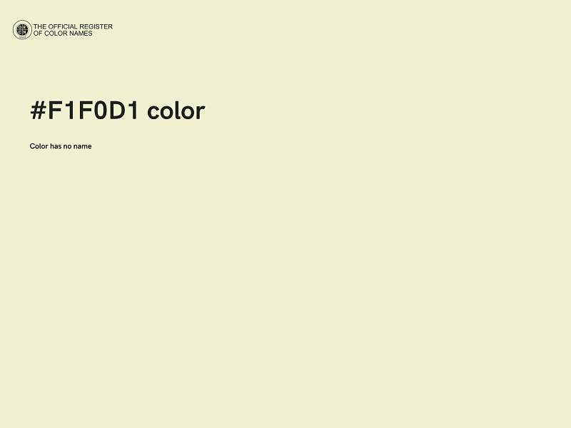 #F1F0D1 color image