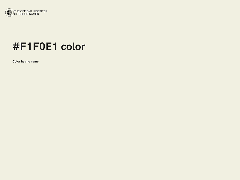 #F1F0E1 color image