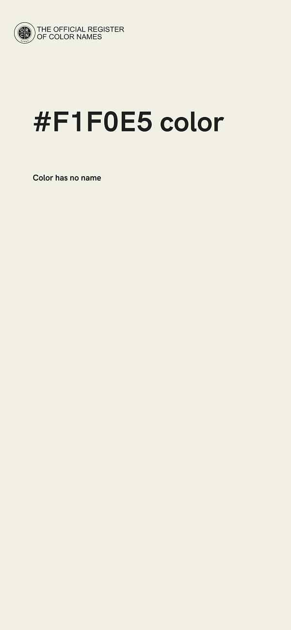 #F1F0E5 color image